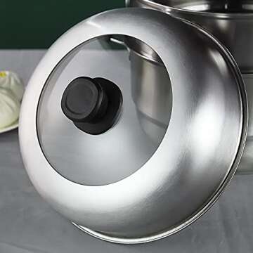 VONOTO 8.5 Quart Stainless Steel Steamer Pot for Cooking