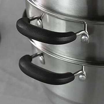 VONOTO 8.5 Quart Stainless Steel Steamer Pot for Cooking