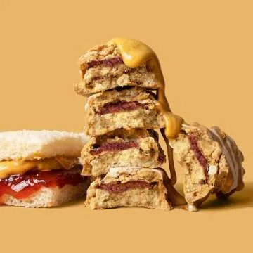 FITCRUNCH Snack Size Protein Bars, Designed by Robert Irvine, 6-Layer Baked Bar, 1g of Sugar, Gluten Free & Soft Cake Core (9 Bars, Peanut Butter and Jelly)