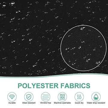 Jubatus 2 Pack 3 Pockets Adjustable Bib Apron Chef Kitchen Cooking Aprons for Women Men, Black