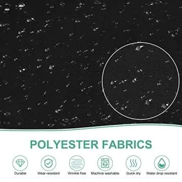 Jubatus 2 Pack 3 Pockets Adjustable Bib Apron Chef Kitchen Cooking Aprons for Women Men, Black