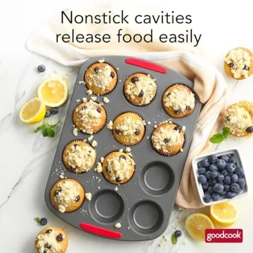 GoodCook MegaGrip 12-Cup Nonstick Muffin Pan with Grip
