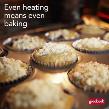 GoodCook MegaGrip 12-Cup Nonstick Muffin Pan with Grip