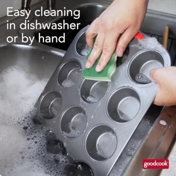 GoodCook MegaGrip 12-Cup Nonstick Muffin Pan with Grip