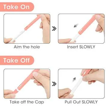 Silicone Case for Apple Pencil 2nd Generation Holder Sleeve Skin Pocket Cover Accessories Kit for iPad Pro 11 12.9 inch 2018, Cute Soft Grip Pouch Cap Holder and 2 Protective Nib Covers (Rubber pink)