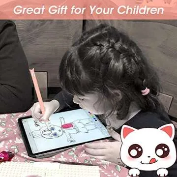 Silicone Case for Apple Pencil 2nd Generation Holder Sleeve Skin Pocket Cover Accessories Kit for iPad Pro 11 12.9 inch 2018, Cute Soft Grip Pouch Cap Holder and 2 Protective Nib Covers (Rubber pink)