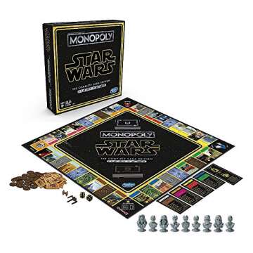 Monopoly: Star Wars Complete Saga Edition Board Game for Kids Ages 8 & Up