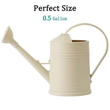 Watering Can for Indoor Plants, Flower Watering Can, Plastic Water Can for Plants, Indoor Watering Can with Sprinkler Head 68 oz, 1/2 Gallons