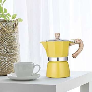 NARCE Stovetop Espresso Maker Moka Pot - Perfect Coffee Every Time