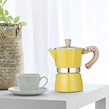 NARCE Stovetop Espresso Maker Moka Pot - Perfect Coffee Every Time