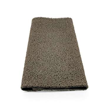 Camco 42968 Gray Premium Wrap Around RV Step Rug (PVC Material (22" x 23"))
