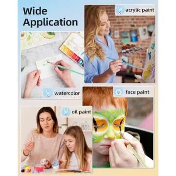 Versatile Artist Paint Brush Set for Kids and Adults