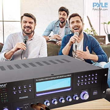 Pyle 4 Channel Bluetooth Amplifier with 3000 Watt Power