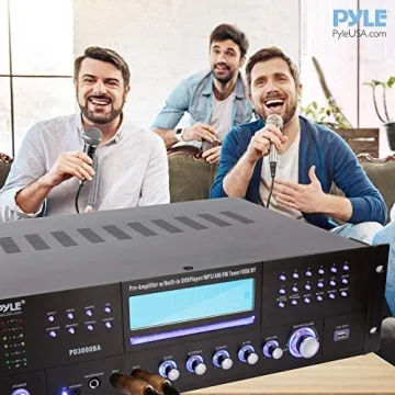 Pyle 4 Channel Bluetooth Amplifier with 3000 Watt Power