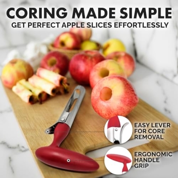 Zulay Kitchen Premium Apple Corer Tool 2 Pack