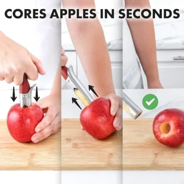 Zulay Kitchen Premium Apple Corer Tool 2 Pack