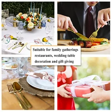 Berglander 20-Piece Gold Flatware Set - Elegant Stainless Steel Cutlery