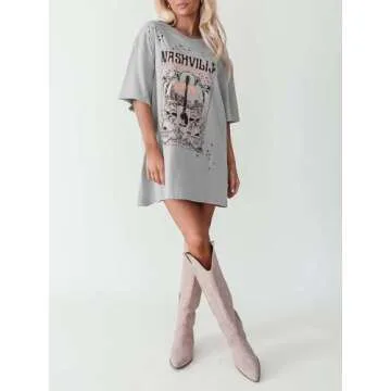 Imily Bela Nashville Oversized T-Shirt for Music Lovers
