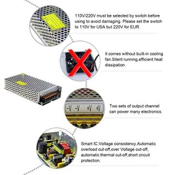 24V 5A 10A 15A 20A Power Supply