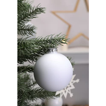 Shop DN DECONATION Stunning White Glass Christmas Ornaments