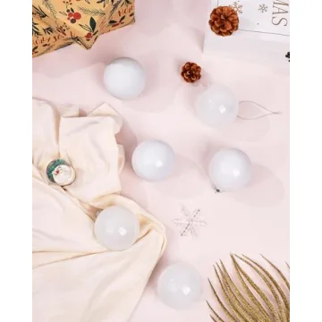 Shop DN DECONATION Stunning White Glass Christmas Ornaments