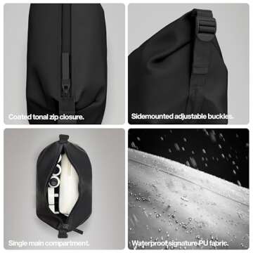 RAINS - Hilo wash bag - Waterproof Wash Bag for Men and Women - Wash Bag for Travel (Green)