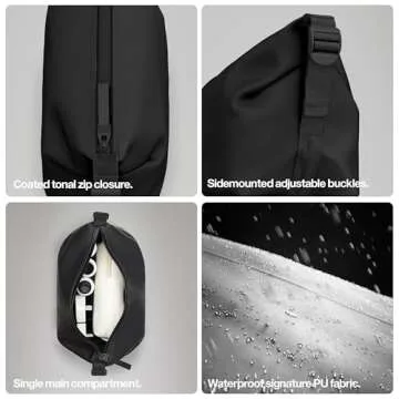 RAINS Hilo Wash Bag - Stylish Waterproof Toiletry Bag