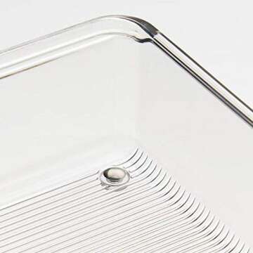 INTERDESIGN 52530 Linus Organizer, 3.2 by 12.8-Inch, Clear