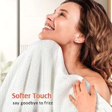 YFONG 2 Pack Microfiber Hair Towel Wrap for Women, Super Absorbent Quick Dry Hair Turban for All Hair Style Anti Frizz, Large Hair Drying Towel with Button