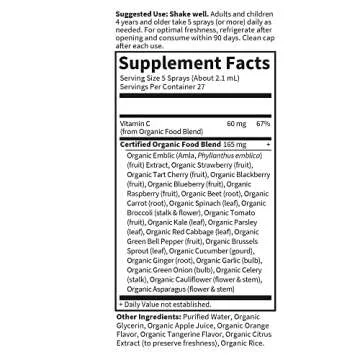 Garden of Life Vitamin C Spray - Organic Immune Boosting