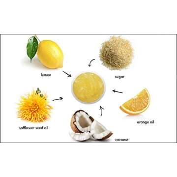 RAYA Lemon Sugar Facial Scrub (157) | Organic and Natural Exfoliating Scrub for Dry Skin | Brightens...
