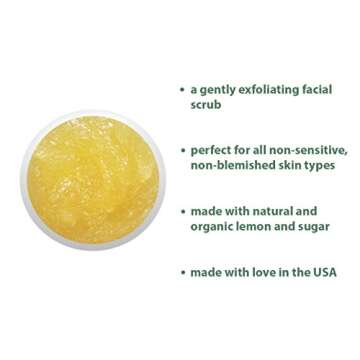 RAYA Lemon Sugar Facial Scrub for Radiant Skin