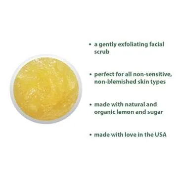 RAYA Lemon Sugar Facial Scrub for Radiant Skin