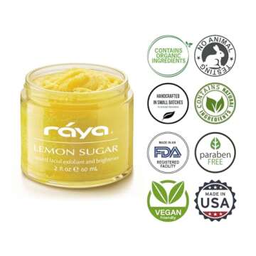 RAYA Lemon Sugar Facial Scrub for Radiant Skin