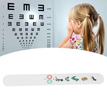 Check Vision Tester Stick, ANGGREK Kids Fixation Stick Vision Tester Clear Colorful Animal Patterns ...