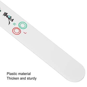 Check Vision Tester Stick, ANGGREK Kids Fixation Stick Vision Tester Clear Colorful Animal Patterns Coating Thicken Eye Test Card(No.2)