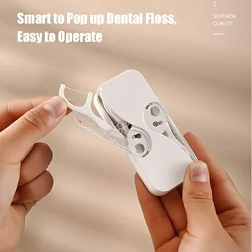 Portable Floss Dispenser for Easy Oral Hygiene On-The-Go