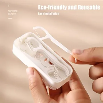 Portable Floss Dispenser for Easy Oral Hygiene On-The-Go