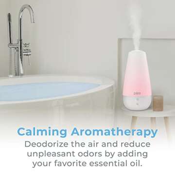 Pure Enrichment PureSpa XL 3-in-1 Cool Mist Humidifier, Essential Oil Diffuser & Mood Light - 2L Tank Provides Powerful Mist Coverage up to 350 sq ft in Bedroom, Office & Large Rooms