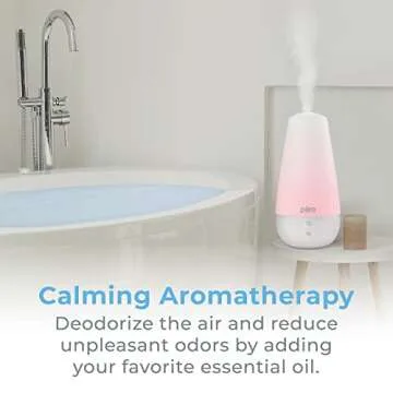 Pure Enrichment PureSpa XL 3-in-1 Cool Mist Humidifier, Essential Oil Diffuser & Mood Light - 2L Tank Provides Powerful Mist Coverage up to 350 sq ft in Bedroom, Office & Large Rooms