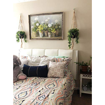 Stylish Mkono Macrame Plant Hangers for Indoor Outdoor Use