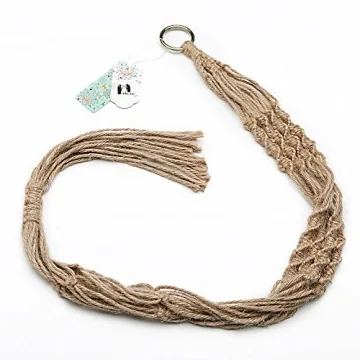 Stylish Mkono Macrame Plant Hangers for Indoor Outdoor Use