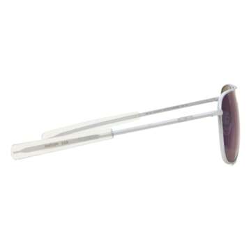 Mens or Womens Aviator Sunglasses, Matte Chrome Finish, Classic, Non-Polarized UV Protection by Randolph USA