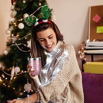 Valentines Gift 12 oz Wine Tumbler for Her Women