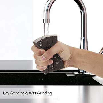 24 Pack Sanding Sponge Blocks Wet and Dry Sanding Block Coarse Medium Fine Superfine 4 Different Specifications, Washable and Reusable Sand Sponge Kit for Drywall, Metal, Wood