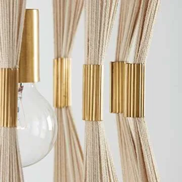 Bianca Hand-Wrapped Pendant Light - Modern Luxe, 1-Light