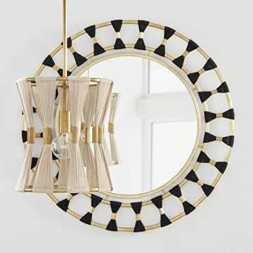 Bianca Hand-Wrapped Pendant Light - Modern Luxe, 1-Light