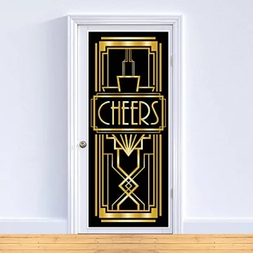 Beistle Cheers Door Cover for Gatsby Party Decor