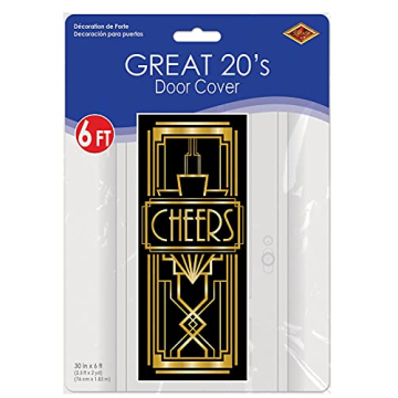 Beistle Cheers Door Cover for Gatsby Party Decor