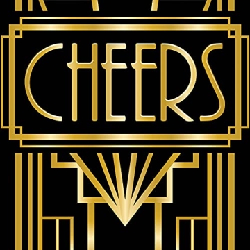 Beistle Cheers Door Cover for Gatsby Party Decor
